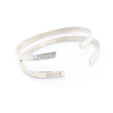 Load image into Gallery viewer, Friendship Sterling Silver Cuff Bracelet