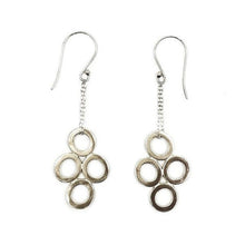 Load image into Gallery viewer, Four Circle Sterling Silver Earrings | Handcrafted Jewelry by 4byKaren.com
