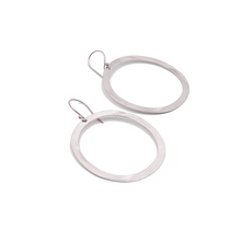Load image into Gallery viewer, Hoop Sterling Silver Earrings | Handcrafted Jewelry by 4byKaren.com