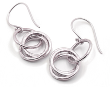 Load image into Gallery viewer, Single-Double Sterling Silver Gold Earrings | Handcrafted Jewelry by 4byKaren.com
