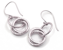 Load image into Gallery viewer, Single-Double Sterling Silver Gold Earrings | Handcrafted Jewelry by 4byKaren.com