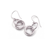 Load image into Gallery viewer, Single-Double Sterling Silver Gold Earrings
