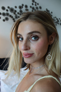 Mode shape drop earrings