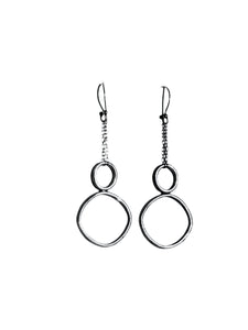 Mode shape drop earrings
