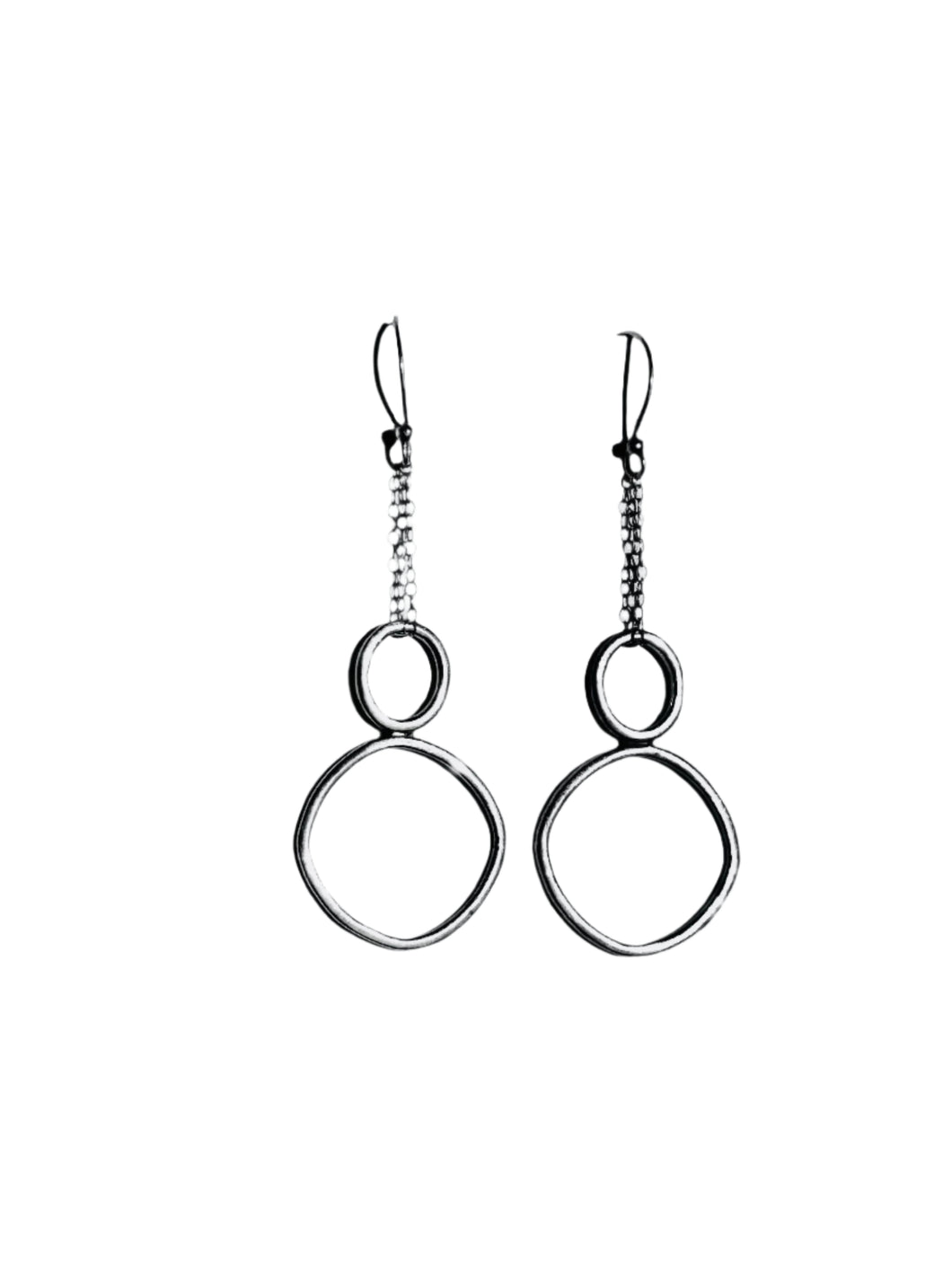 Mode shape drop earrings