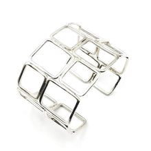 Load image into Gallery viewer, Fitting In Sterling Silver Cuff Bracelet
