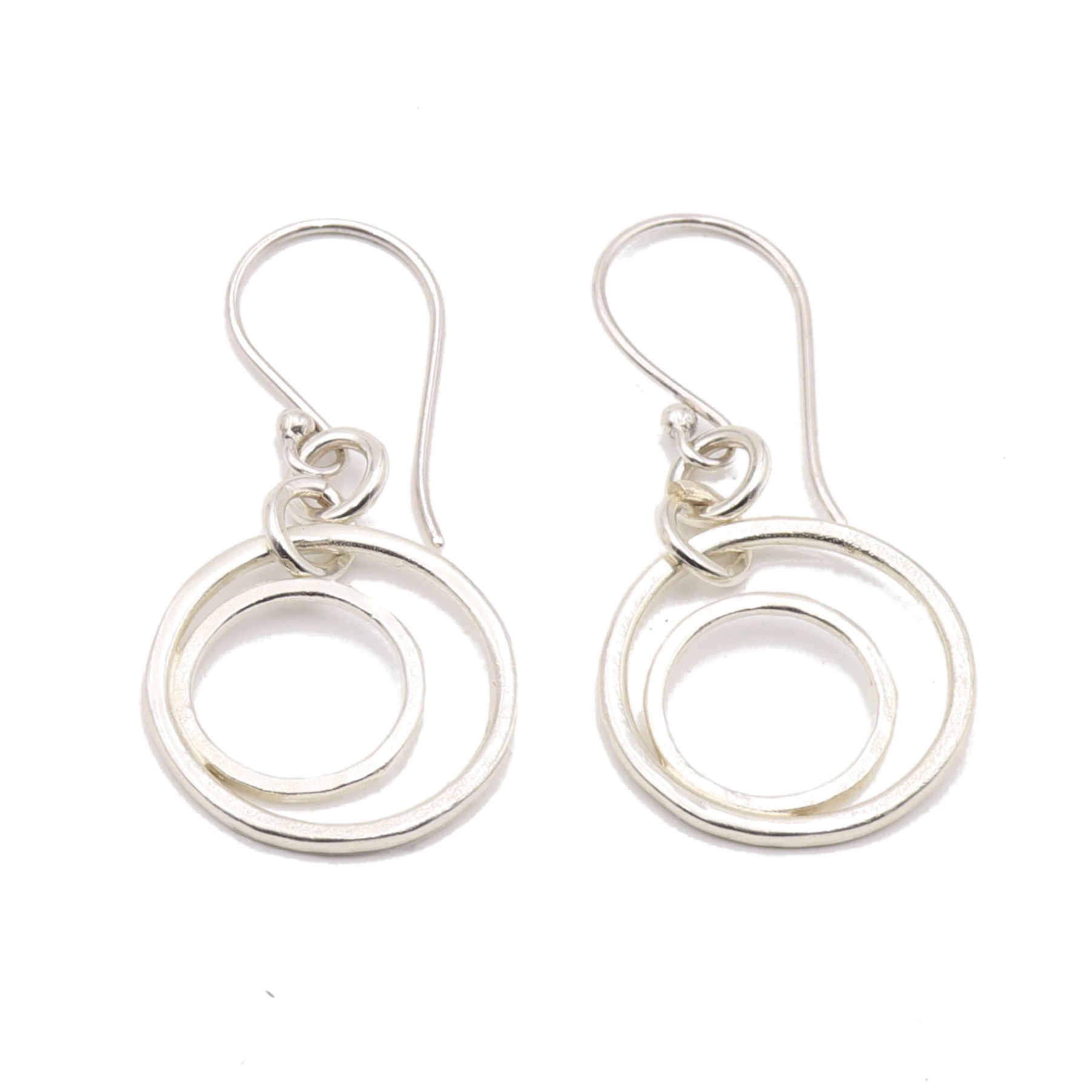 Double hoop 2025 sterling silver earrings