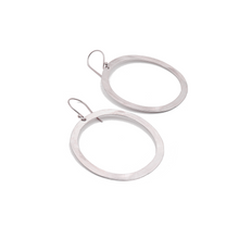 Load image into Gallery viewer, Hoop Sterling Silver Earrings | Handcrafted Jewelry by 4byKaren.com
