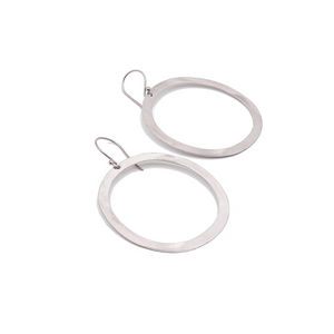 Hoop Sterling Silver Earrings | Handcrafted Jewelry by 4byKaren.com