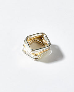 Square Stack Set with gold