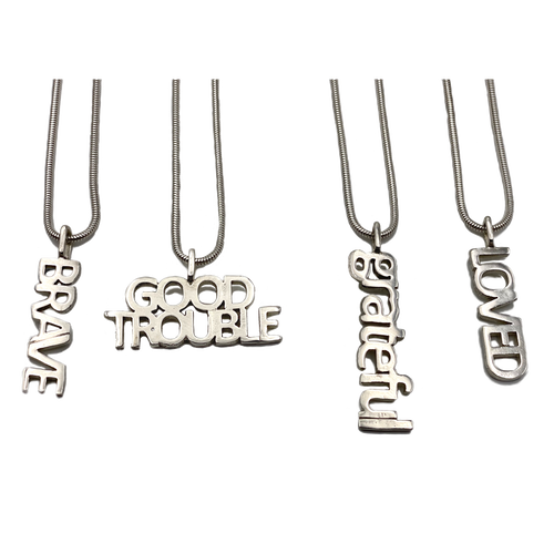 Sterling Silver Affirmation Necklace | Handcrafted Jewelry by 4byKaren.com