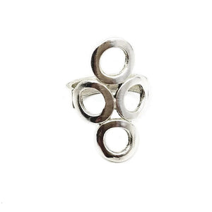 Four Circle Sterling Silver Ring | Handcrafted Jewelry by 4byKaren.com
